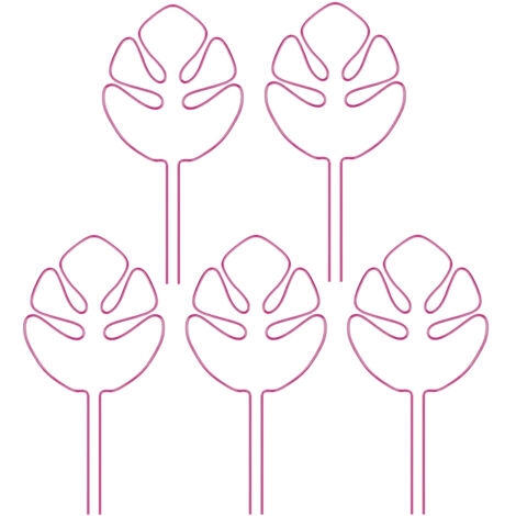 Lot de 5 supports pour tiges de plantes - Stabilisateurs et pinces de maintien, conception unique pour les plantes grimpantes, ensemble de pinces en bambou en forme de carapace de tortue, support idéa