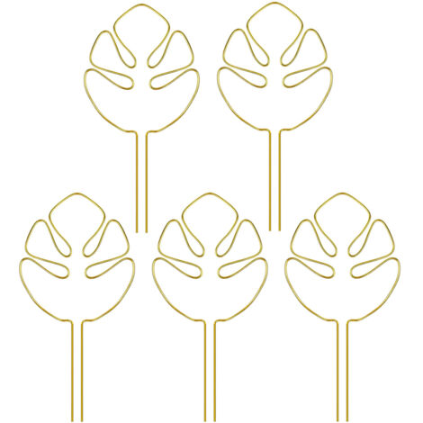 Lot de 5 supports pour tiges de plantes - Stabilisateurs et pinces de maintien, conception unique pour les plantes grimpantes, ensemble de pinces en bambou en forme de carapace de tortue, support idéa