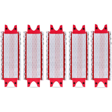 Lot de 5 Tampons de Microfibre Replacement Microfibre Pad pour Vileda EasyWring Ultramax/ 1-2 Spray pour Vileda Ultramax, Easy Wring