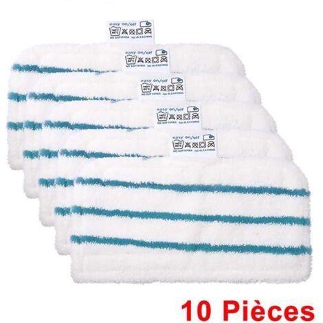 Lot de 5 tampons de Nettoyage de Rechange lavables Lingettes en Microfibre pour Balai Vapeur Black & Decker FSM1610/1630