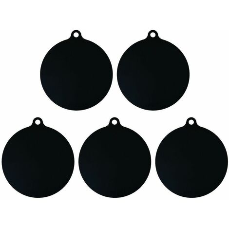 Lot de 5 tapis de protection pour plaque à induction électrique tapis anti-dérapant, noir
