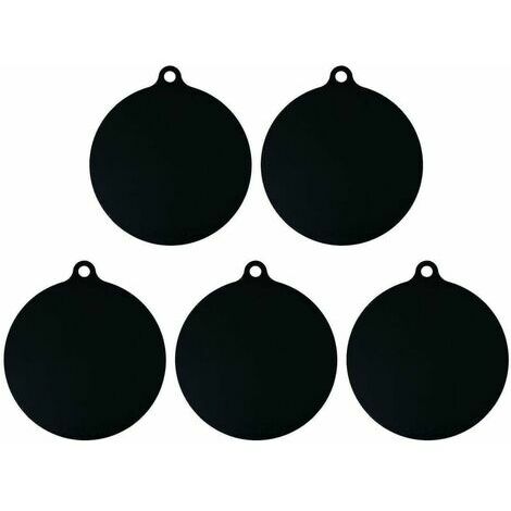 Lot de 5 tapis de protection pour plaque à induction électrique tapis anti-dérapant, noir GHOST