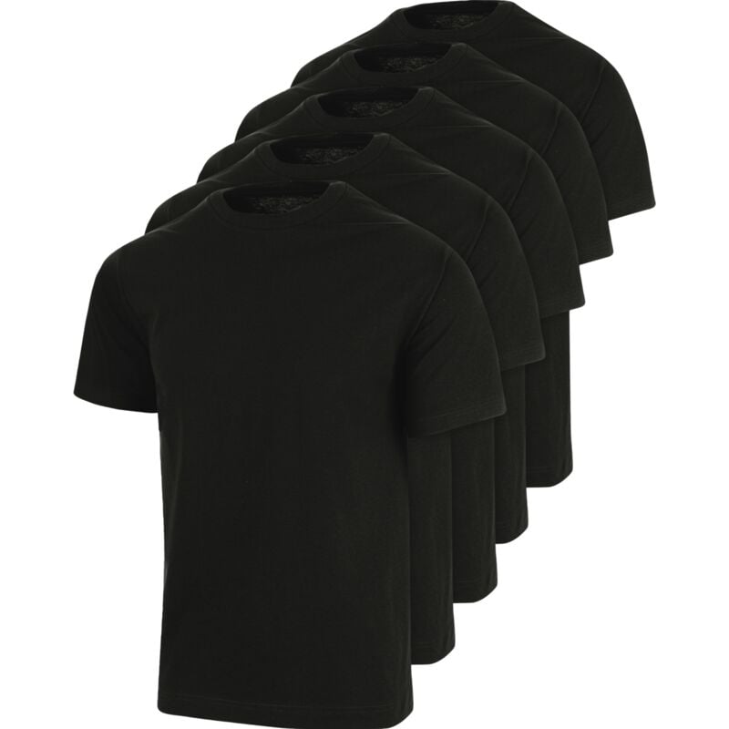 Lot de 5 tee-shirts de travail 180 Würth Modyf noirs xxl - Noir