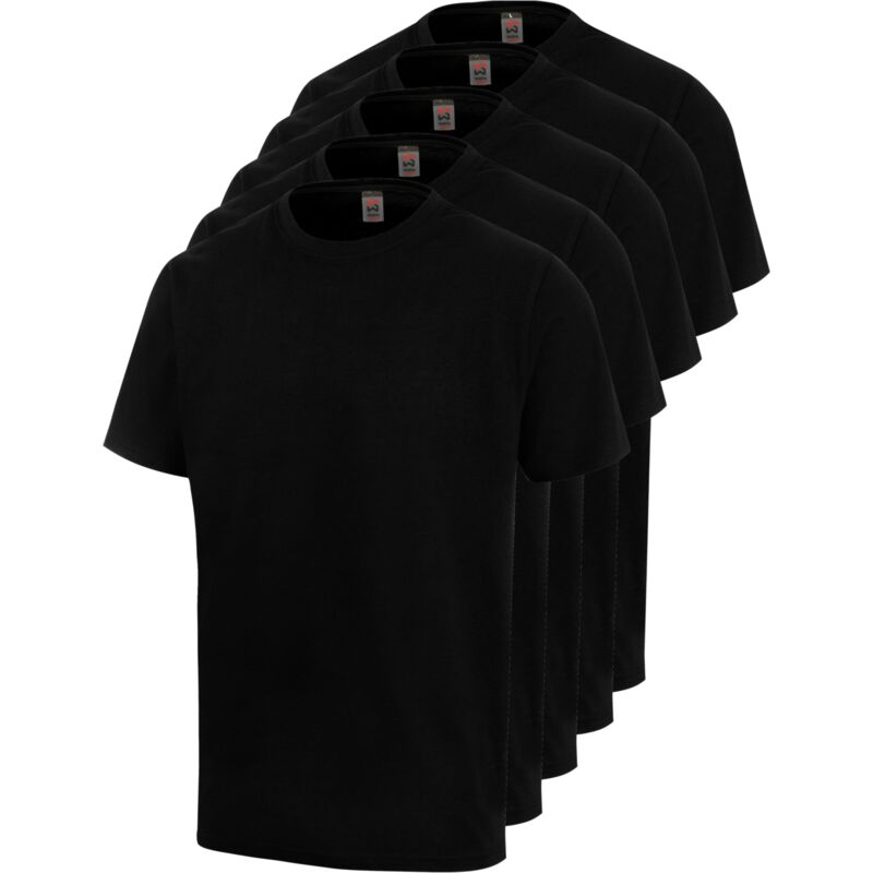 Würth Modyf - Lot de 5 tee-shirts de travail noir xxl - Noir