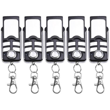 Lot de 5 télécommandes à 4 boutons pour porte de garage et portail