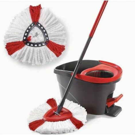 Lot de 5 têtes de balai en microfibre Vileda de rechange pour balais à franges en plastique d'un diamètre de 15