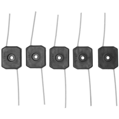 Lot de 5 têtes de coupe-bordures de rechange, fil de 150 mm, accessoires pour outils de jardin.