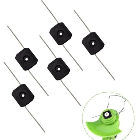 Lot de 5 têtes de débroussailleuse, lames de rechange pour débroussailleuse électrique sans fil, alimentation par batterie, pour débroussailleuse, pièces de rechange