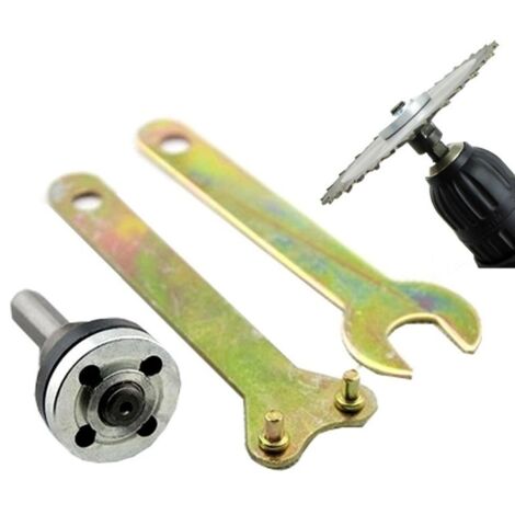 Lot de 5 tiges de connexion pour perceuse électrique - Pour meuleuse d'angle variable - Outil de conversion de perceuse pour disque de polissage de roue de métal