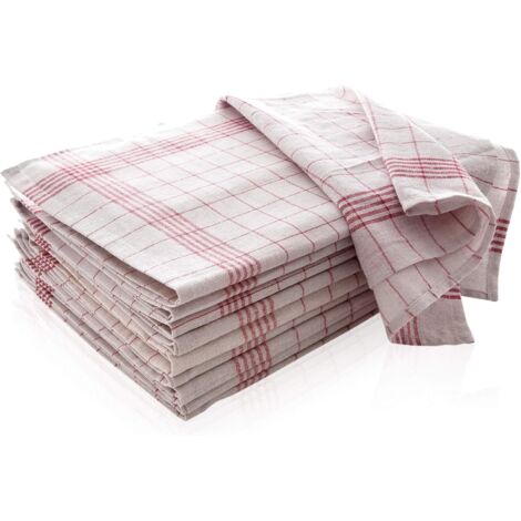 Lot de 5 torchons de cuisine en pur coton - Torchons de cuisine, torchons en pur coton, 40 x 60 cm