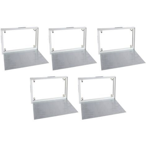 Lot de 5 trappes de visite à carreler Semin - 200 mm x 250 mm - spécial accès sous baignoire - pièces humides et salle de bain