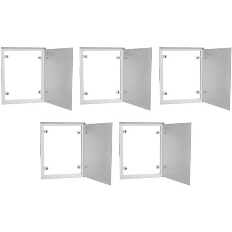Lot de 5 trappes de visite à carreler Semin - 300 mm x 200 mm - spécial accès sous baignoire - pièces humides et salle de bain