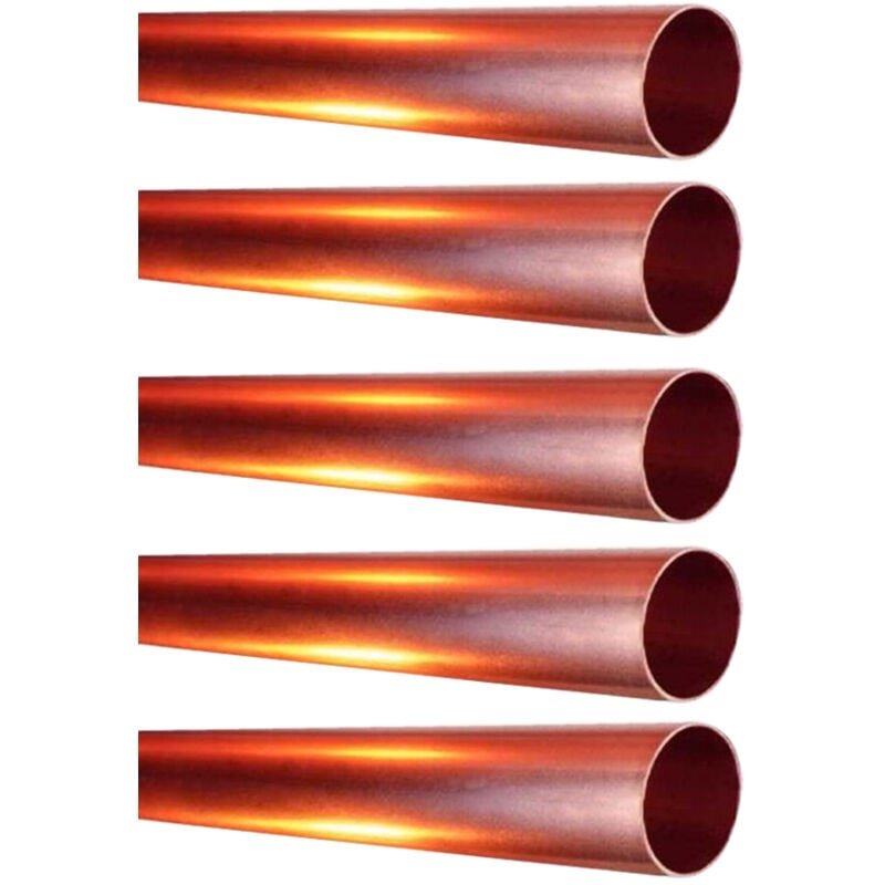Lot de 5 Tubes cuivre écroui Ø18 - barre de 4m
