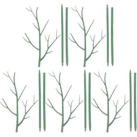 Lot de 5 tuteurs pour plantes grimpantes d'extérieur, avec filet.