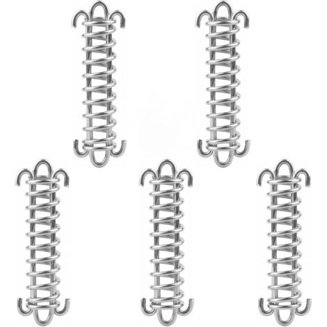 Lot de 5 verrous à ressort en acier inoxydable pour tente, kit de fixation pour voile de jardin, voile d'ombrage, voile solaire