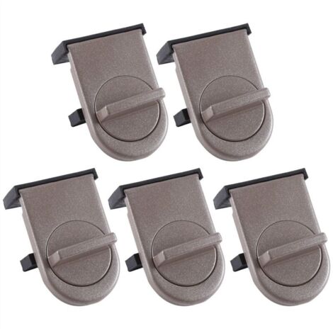 Lot de 5 verrous de fenêtre, butée de fenêtre coulissante, verrou de sécurité anti-effraction pour porte coulissante en verre.-AquaForge