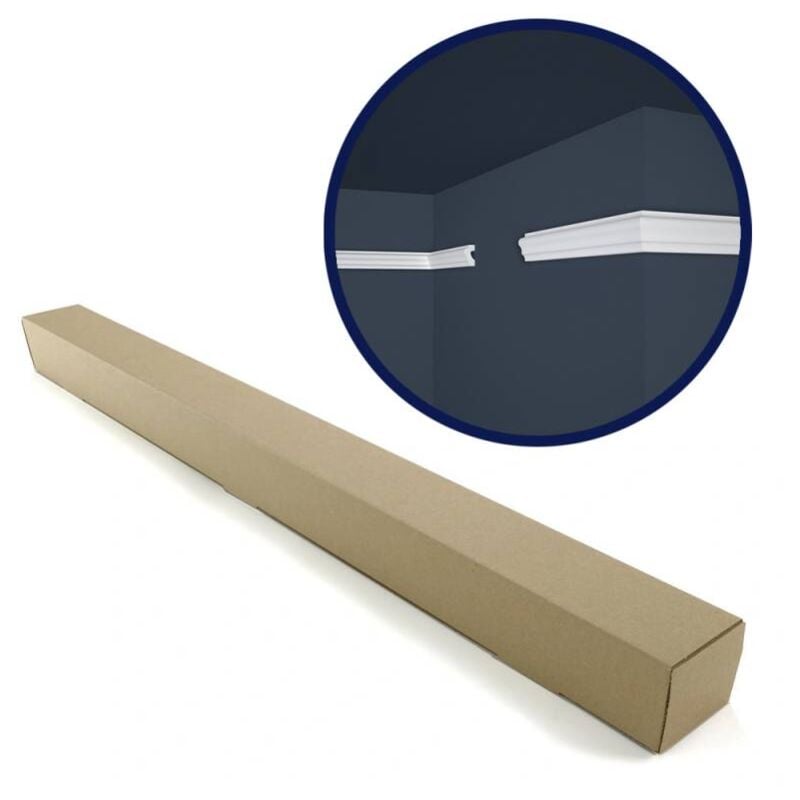 Lot de 25 (50ml) Cimaises décoratives - Modèle Elegant - 200x2,1x4 cm