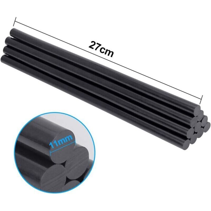 Lot de 50 Bâtons de Colle Chaude 270 x 11 mm Colle Carrosserie Automobile Extra Forte Bâton de Colle Thermofusible pour Pistolet à Colle Répartition