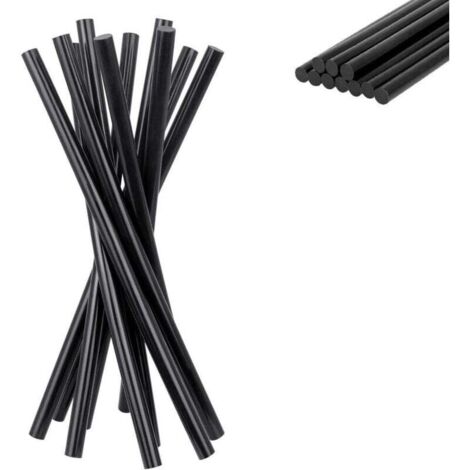 Lot de 50 Bâtons de Colle Chaude 270 x 11 mm Colle Carrosserie Automobile Extra Forte Bâton de Colle Thermofusible pour Pistolet à Colle Répartition de Débosselage Voiture Tissu Plastic - Noir