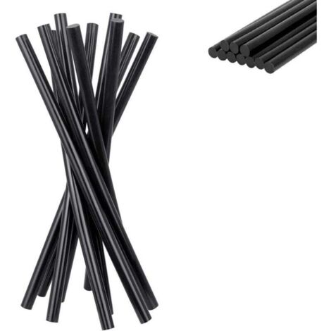 Lot de 50 Bâtons de Colle Chaude 270 x 11 mm Colle Carrosserie Automobile Extra Forte Bâton de Colle Thermofusible pour Pistolet à Colle Répartition de Débosselage Voiture Tissu Plastic - Noir