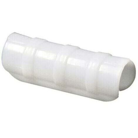 Lot de 50 clips de fixation pour films de serre et bâches, modèles épaissis ABS/PC 20mm, blanc, pour connexion aux tubes métalliques.
