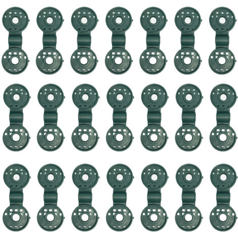 Lot de 50 clips de fixation verts pour brise vue Clips pour toile d'ombrage