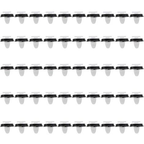 Lot de 50 clips de garniture de porte de voiture - Ensemble de supports, panneau latéral extérieur, pare-chocs pour F-i-a-t Ducato NOV30 856543 71728806