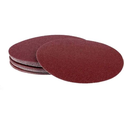 Lot De 50 Disques Abrasifs 225 Mm Sans Trou Assortiment Grains 40 60 80 120 180 Pour Ponceuse À Col
