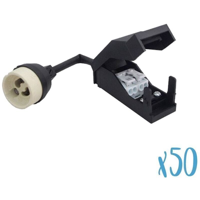 Lot de 50 Douilles GU10 Céramique Automatique 230V