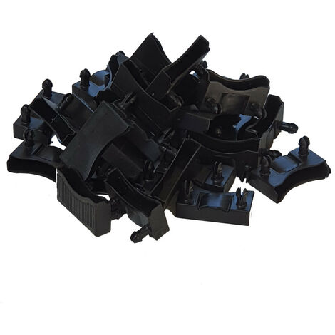 Lot de 50 embouts noir pour lattes 48 x 8 mm