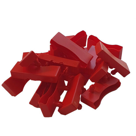 Lot de 50 embouts rouge pour lattes de 68 x 8 mm
