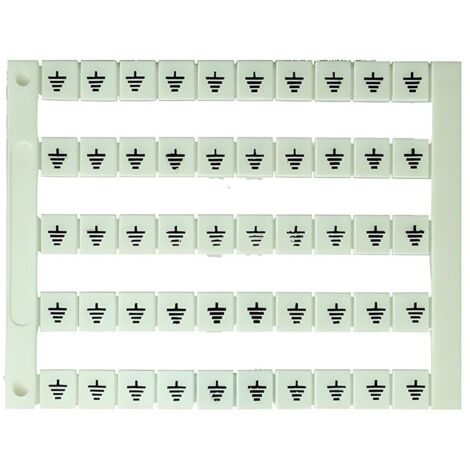 Lot de 50 étiquettes de marquage blanche 5x5mm, impression "Terre" - IMO