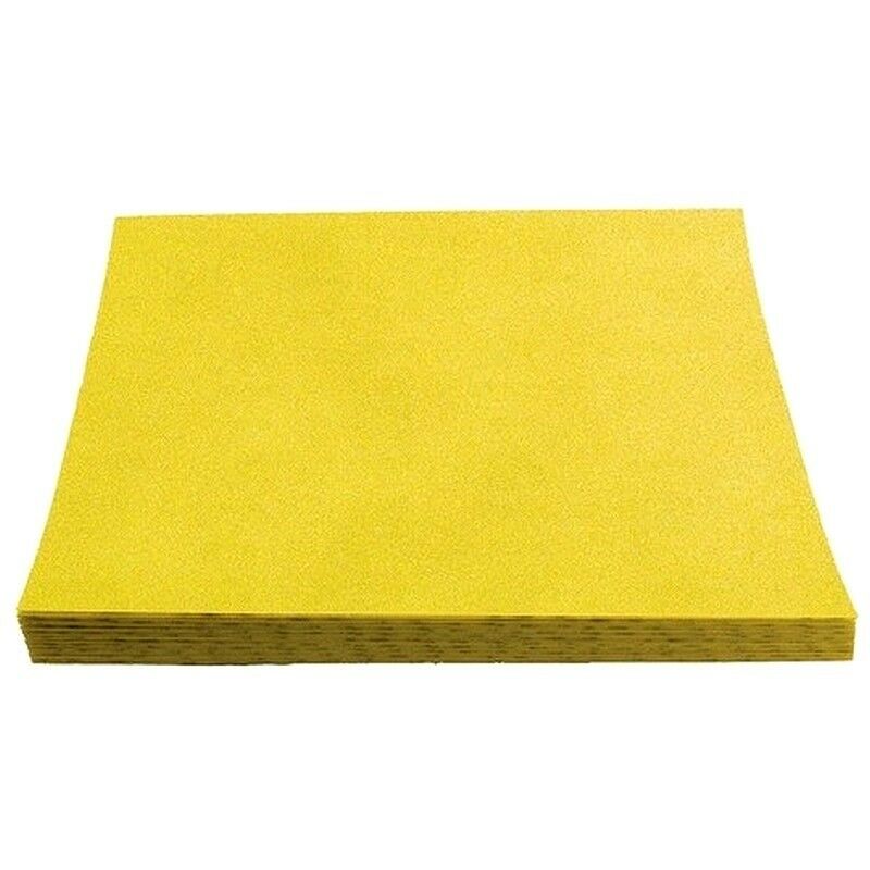 Boite de 50 feuilles abrasives Primex PU414 oxalight grande longévité 230 x 280 mm Épaisseur du grain: p 80 (Moyen: Dégrossissage)