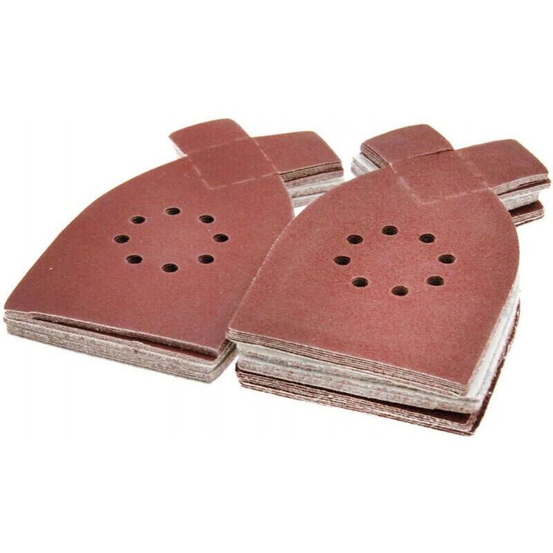 SNQ - Lot de 50 feuilles de papier abrasif pour ponceuse Black & Decker KA220G KA230 Mouse papier abrasif grain 40,60,80,100,120,