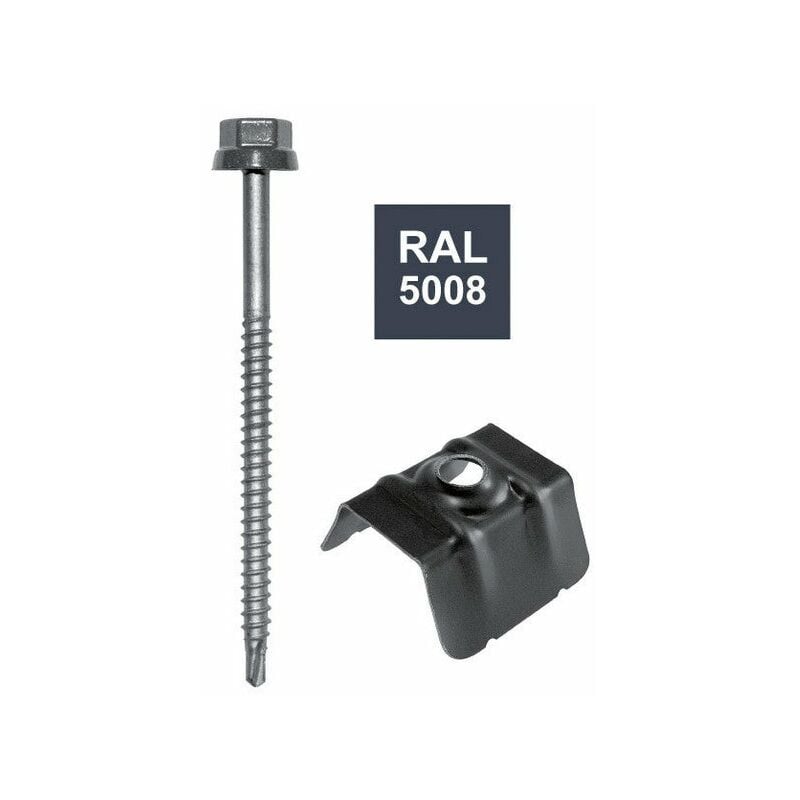 Bol Fixation - Lot De 50 Fixations, L.300 Mm Bleu Zacrovis Bol-Fixations