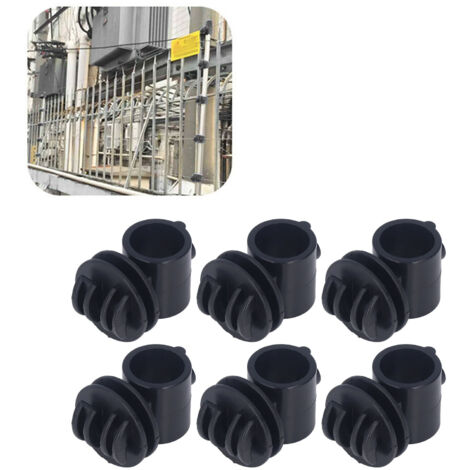 Lot de 50 Isolateurs Noirs pour Clôture Électrique à Impulsion 2,1CM Poteaux de Support-KZQ