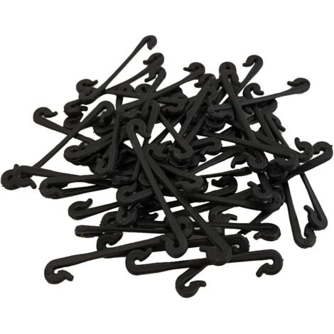 Lot de 50 Liens Végétaux pour Vigne en Plastique Résistant, Clips Fixes De Jardin pour Fixation De Plantes, Outil De Jardinage pour Treillis Et Serrage, Solide Et Facile à Plier