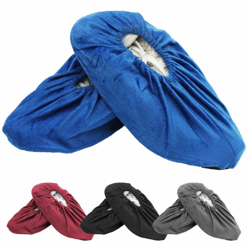 Vivezen - Lot de 50 paires de surchaussures lavables antidérapantes - Bleu