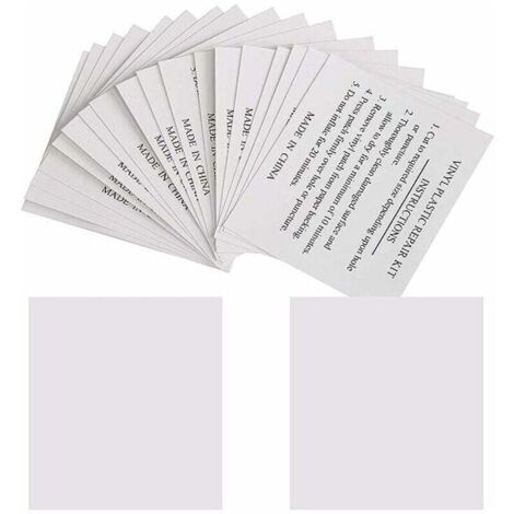 Lot de 50 Patchs de Réparation 5,5 x 6,5 cm Rustine de Réparation pour Piscines, Matelas, Bouées, Spas Gonflables,