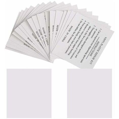 Lot de 50 Patchs de Réparation 5,5 x 6,5 cm Rustine de Réparation pour Piscines, Matelas, Bouées, Spas Gonflables,