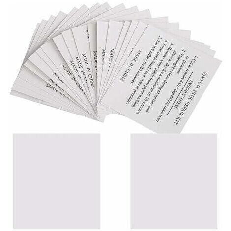 Lot de 50 Patchs de Réparation 5,5 x 6,5 cm Rustine de Réparation pour Piscines, Matelas, Bouées, Spas Gonflables,