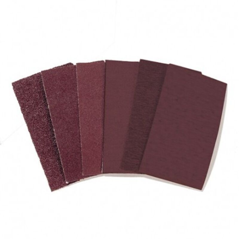 Leman - Lot de 50 patins auto-agrippant pour cale à poncer 73 x 125 mm Gr. 80 bois et métal