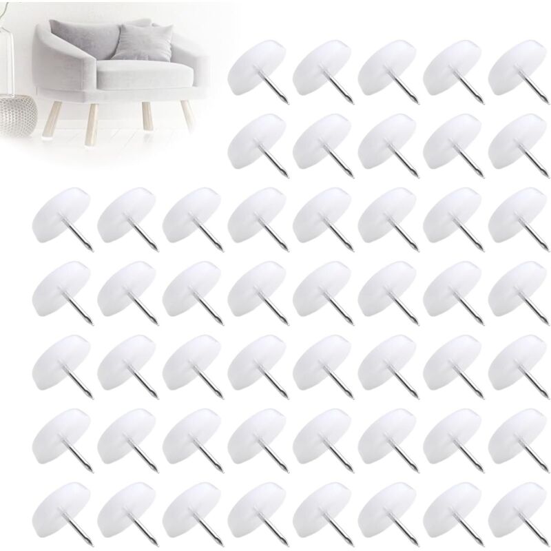 Lot de 50 pieds de chaise avec clous pour meubles, coussinets anti-bruit pour pieds de chaise, pieds de chaise avec clous pour meubles, chaise de Lot de 50 pieds de chaise avec clous pour meubles, coussinets anti-bruit pour pieds de chaise, pieds de chaise avec clous pour meubles, chaise de