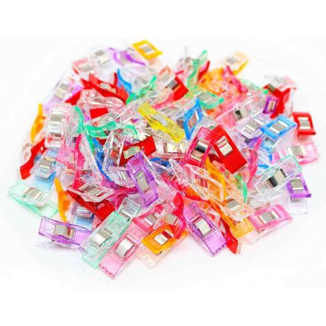 Lot de 50 pinces pour loisirs créatifs : patchwork, couture, tricot et crochet.
