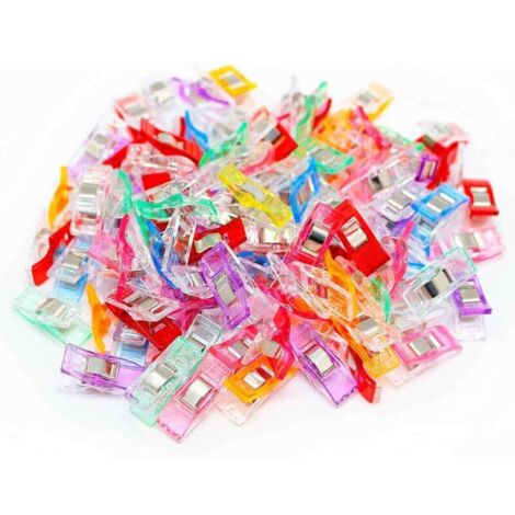 Lot de 50 pinces pour loisirs créatifs : patchwork, couture, tricot et crochet.