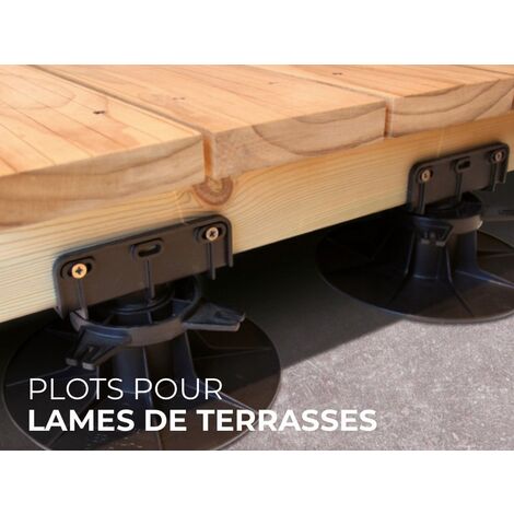 lot de 50 Plot PVC B50 régable de 55 à 5mm