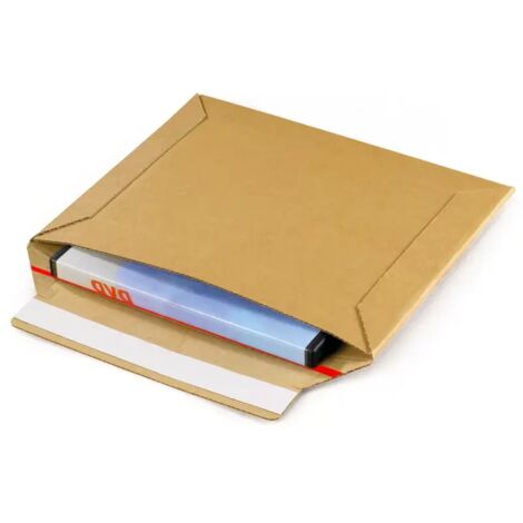 Lot de 50 Pochette carton à fermeture adhésive 42 x 30 cm