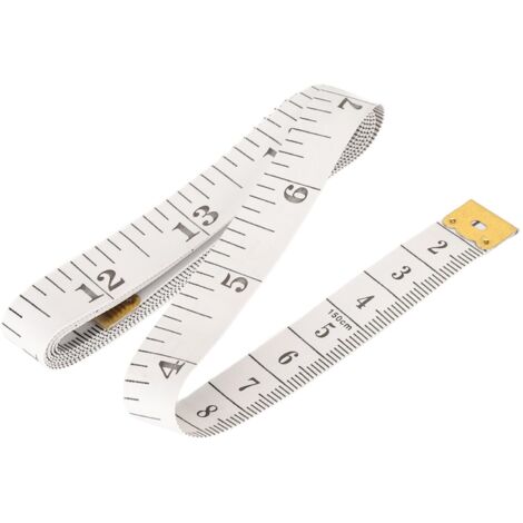 Lot de 50 rubans à mesurer souples de 60 pouces, règle flexible pour couture du corps avec languettes métalliques pour surfaces plates incurvées