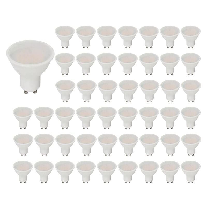 V-tac - Lot de 50 Spots led GU10 4,5W 100° Samsung Chip pro VT-205 - 100 ° - Blanc froid - 6500K