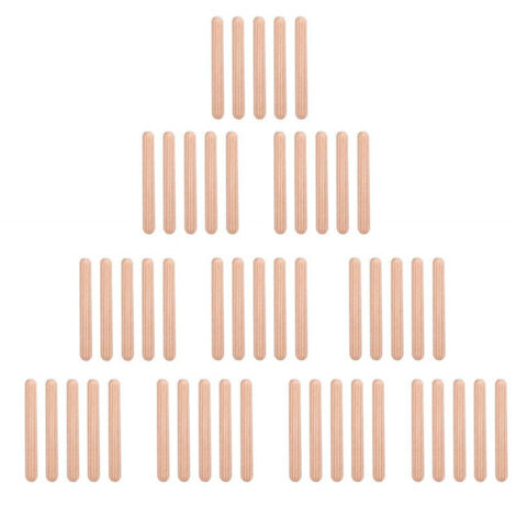 Lot de 50 Tourillons en Bois Massif - 5x30mm pour Bricolage et Travail du Bois